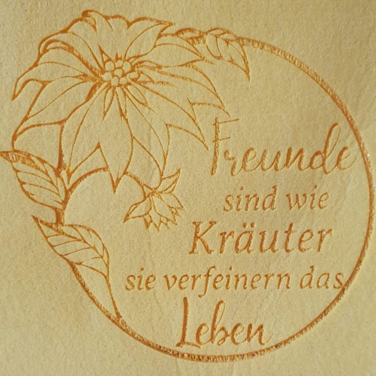 Kräuter und Freunde Spruch Kräuter und Freunde Spruch